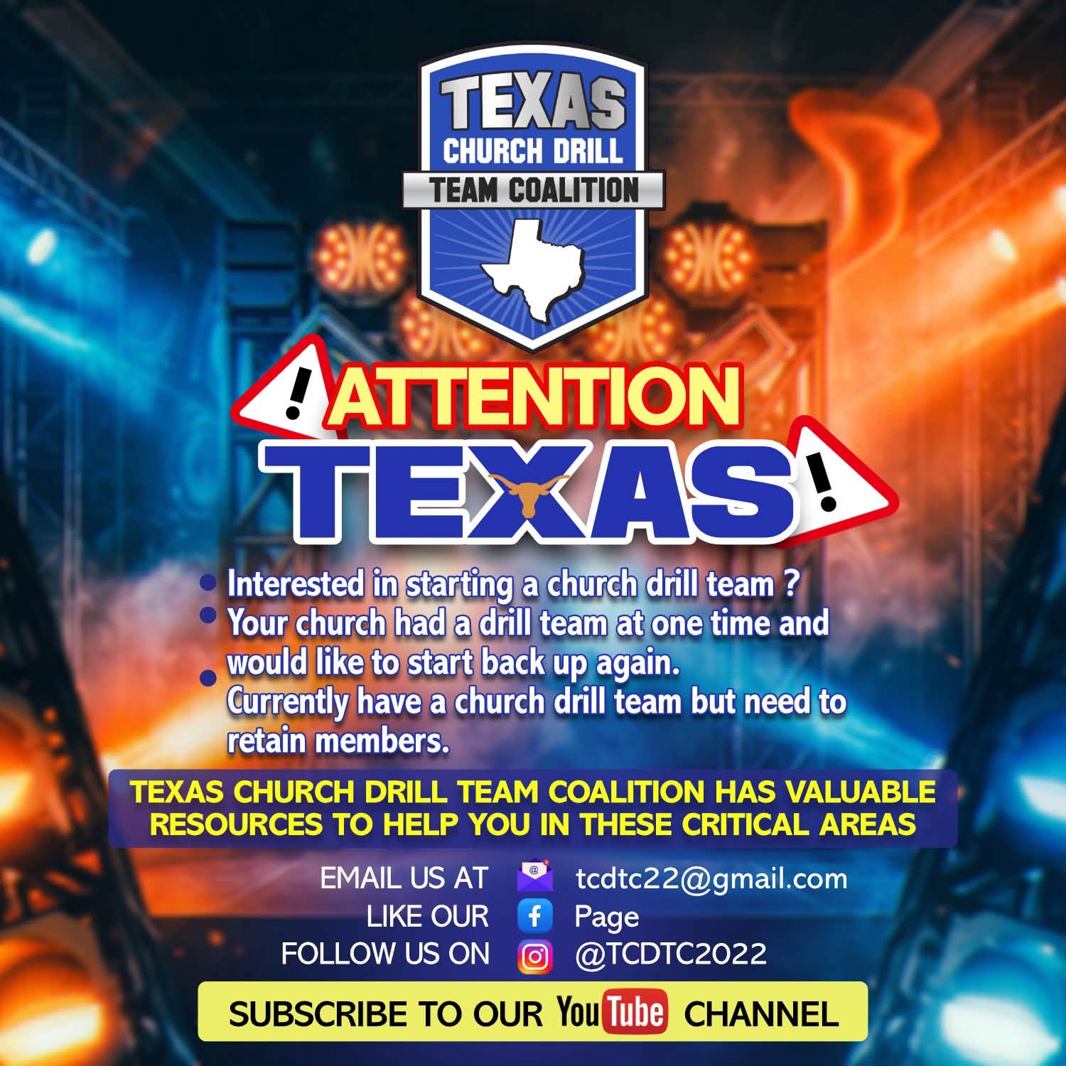 Texas Church Drill Team Coalition participation announcement